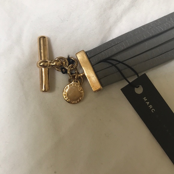 Marc by Marc Jacobs Grey Leather bracelet - Picture 6 of 7